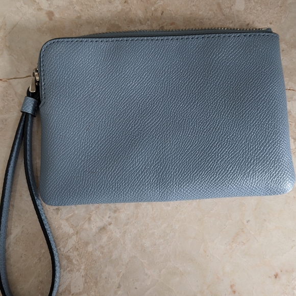 NWOT Coach Corner Zip Blue Twilight Wristlet Wallet - Picture 4 of 4